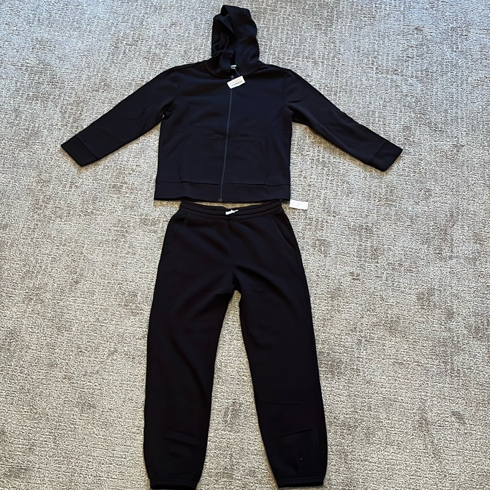 Old Navy Girls 2 piece black sweatershirt & jogger set